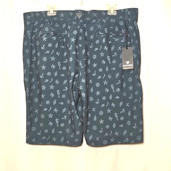 NWT MAELREG Mens Performance Proflex Sage Green Marine Golf Shorts Size 40 - Picture 2 of 7